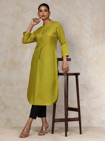 Varanga Women Apple Hem, Heart Shaped Embroidered Kurta